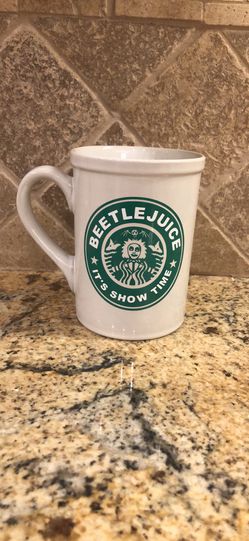 Beetle juice coffee cup
