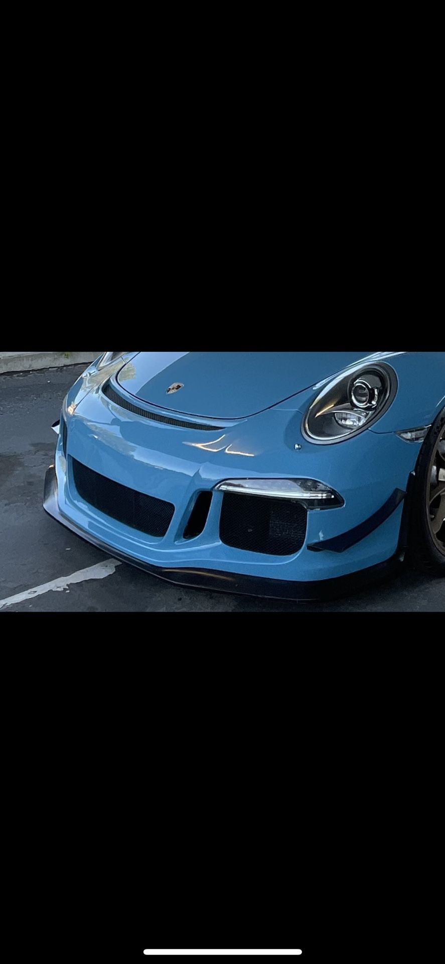 2014-2016 Porsche 991 Gt3 911 Carrera Front Bumper