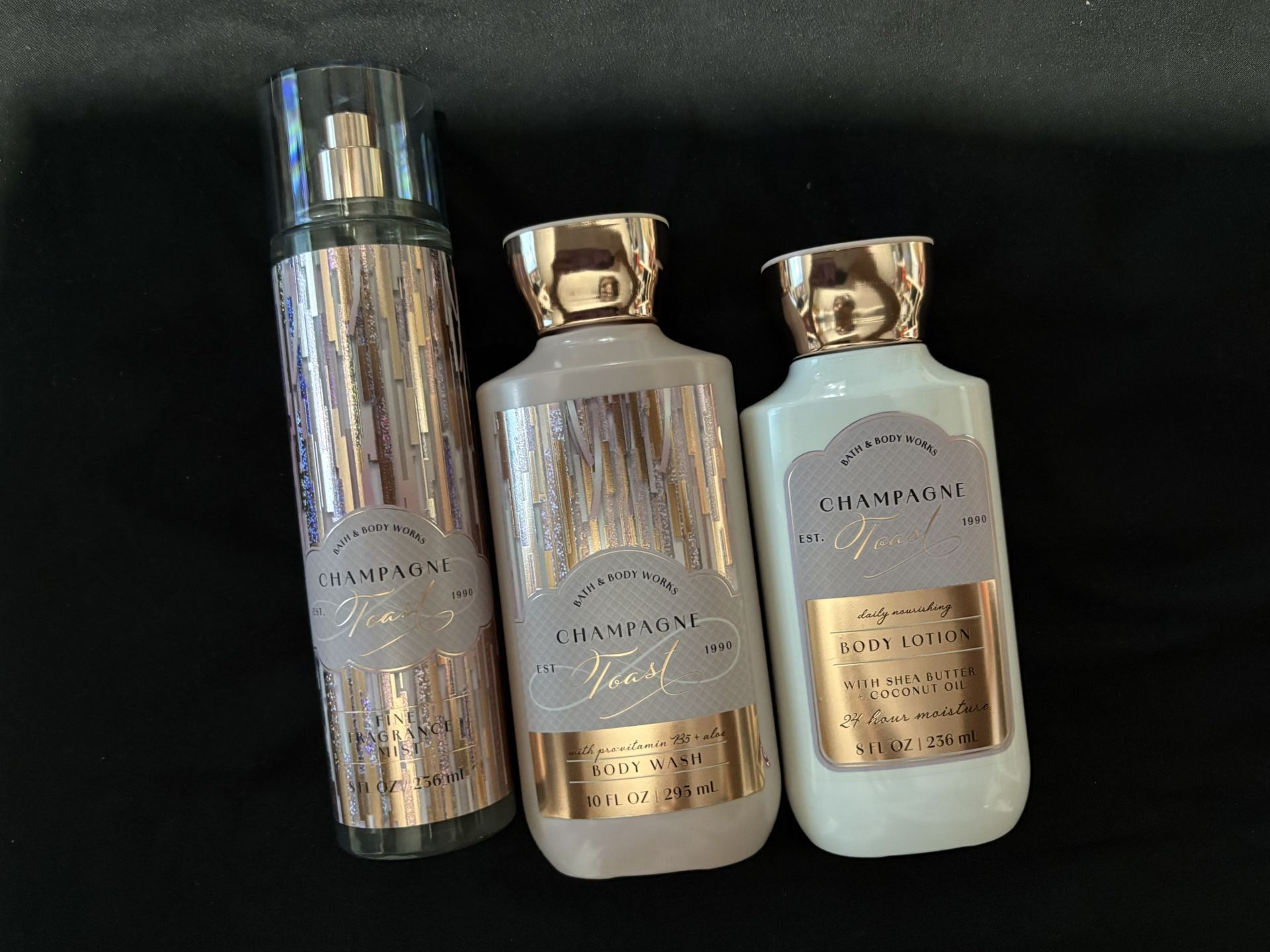 Bath & Body Works Champagne Toast 3-Piece Full-Size Set – NEW