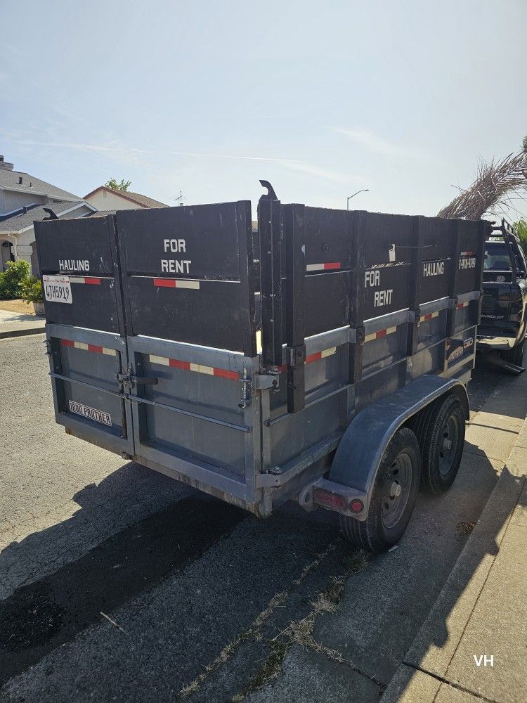5x10x4 Iron Panther Dump Trailer