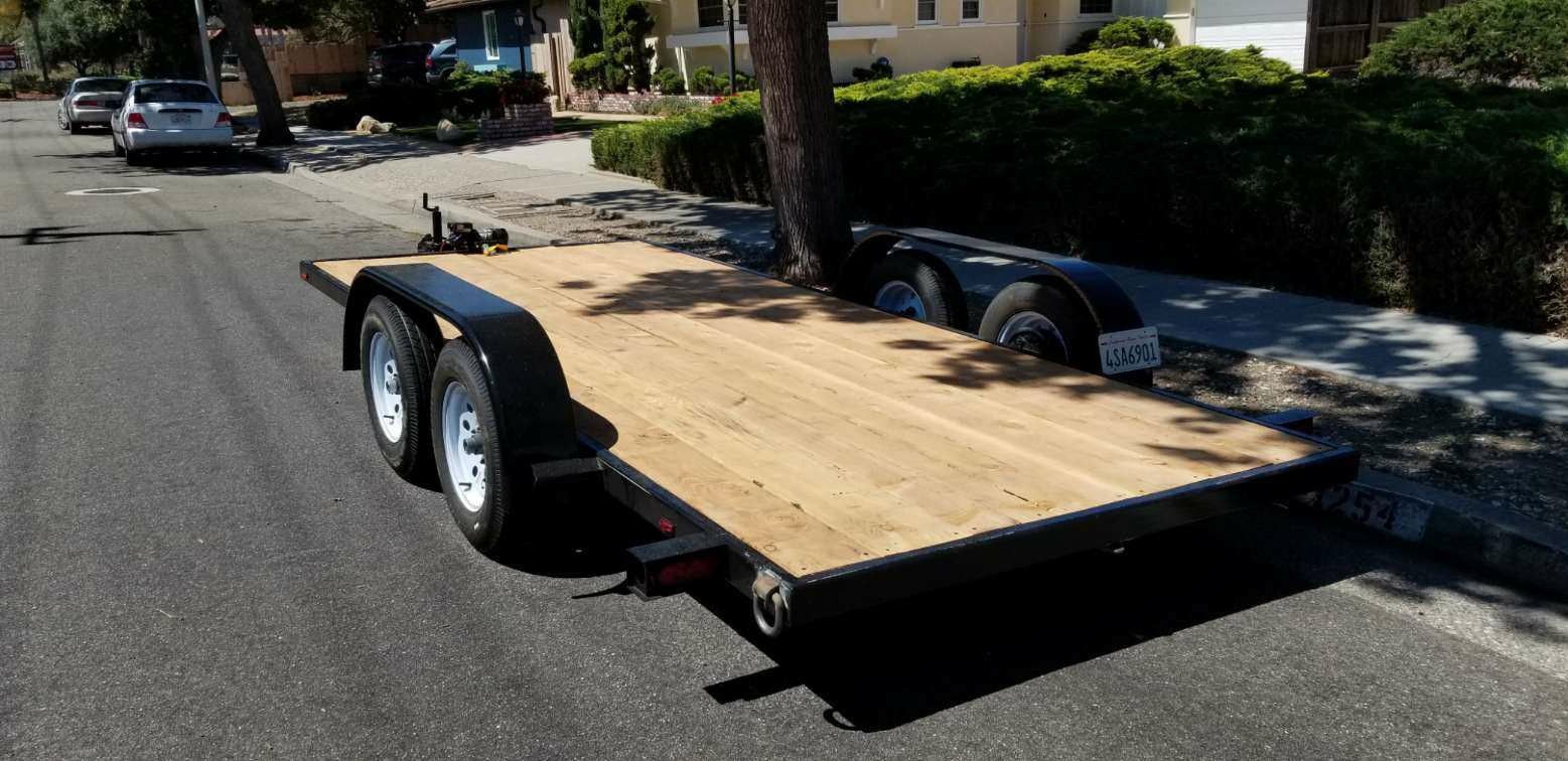 7'x16' flat bed trailer