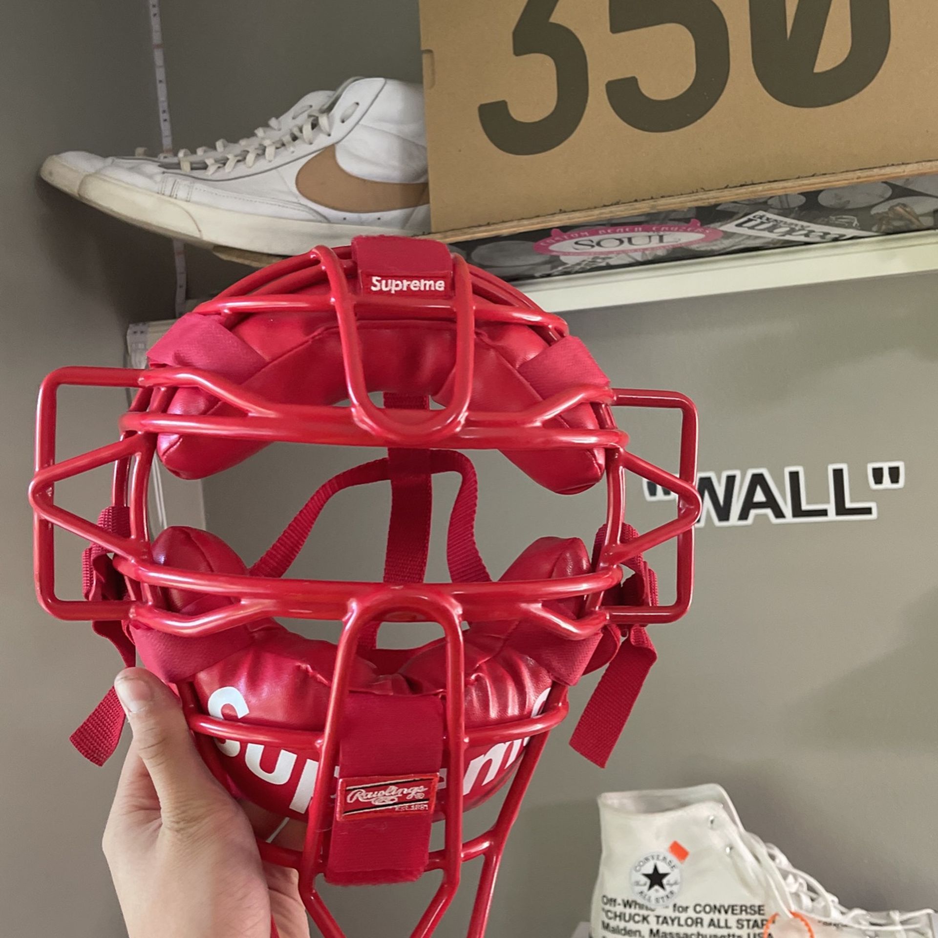 Supreme Red Catchers mask Baseball for Sale in Orion Charter