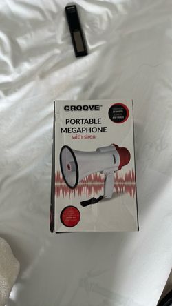Portable megaphone with siren /microphone