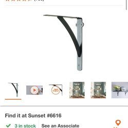 10" x 8" Everbilt heavy duty shelf brackets in oil rubbed bronze finish