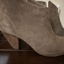 Suede Booties 