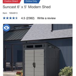 New Suncast Shed 