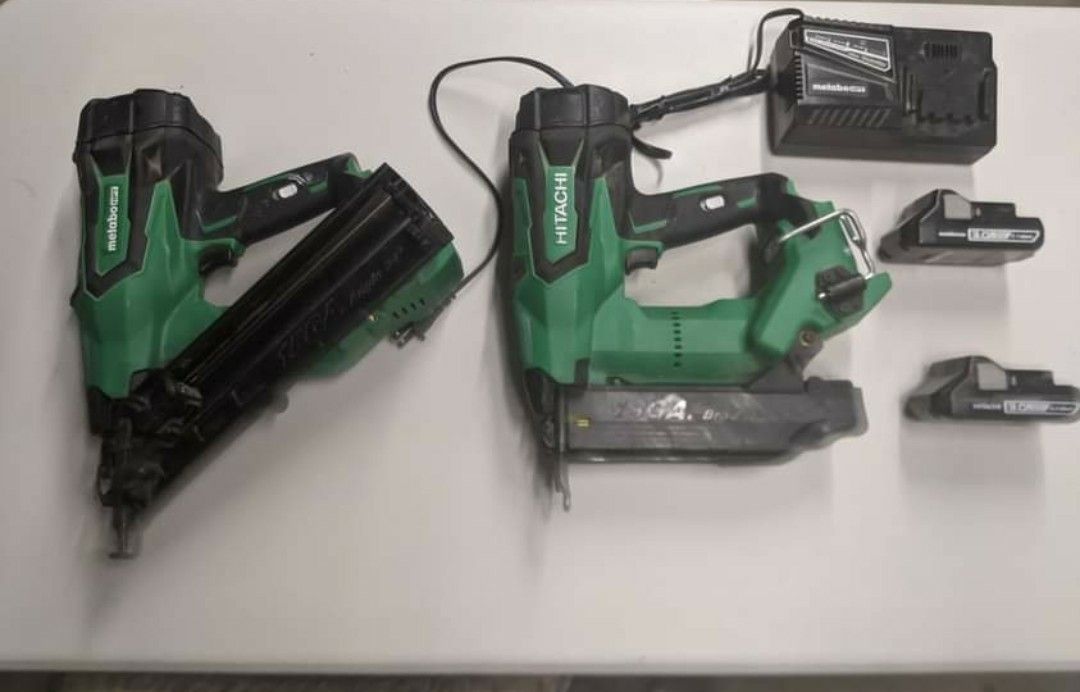 Hitachi 18 gauge brad nailer and 15 guage finish nailer