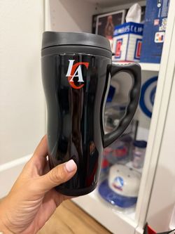 LA Clippers Black LAC Travel Mug Tumbler w/ Lid