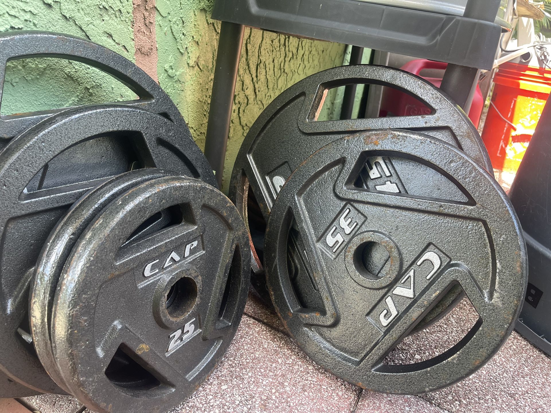 2-45,2-35,2-25LB Olympic Weight Plates