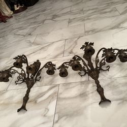 Vintage Brass Wall Sconces Candle moving must sale must sale $30 dollars set of two