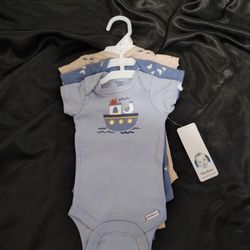 3-Set Baby Bodysuits - New