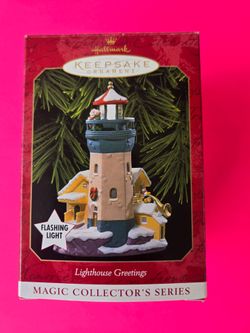 Hallmark Keepsake Ornament Lighthouse Greetings 1999