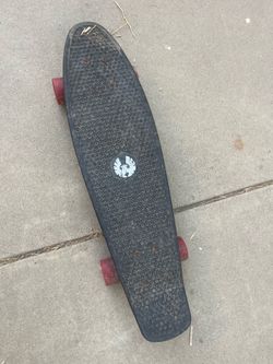 Black Penny-Style Mini Cruiser Skateboard