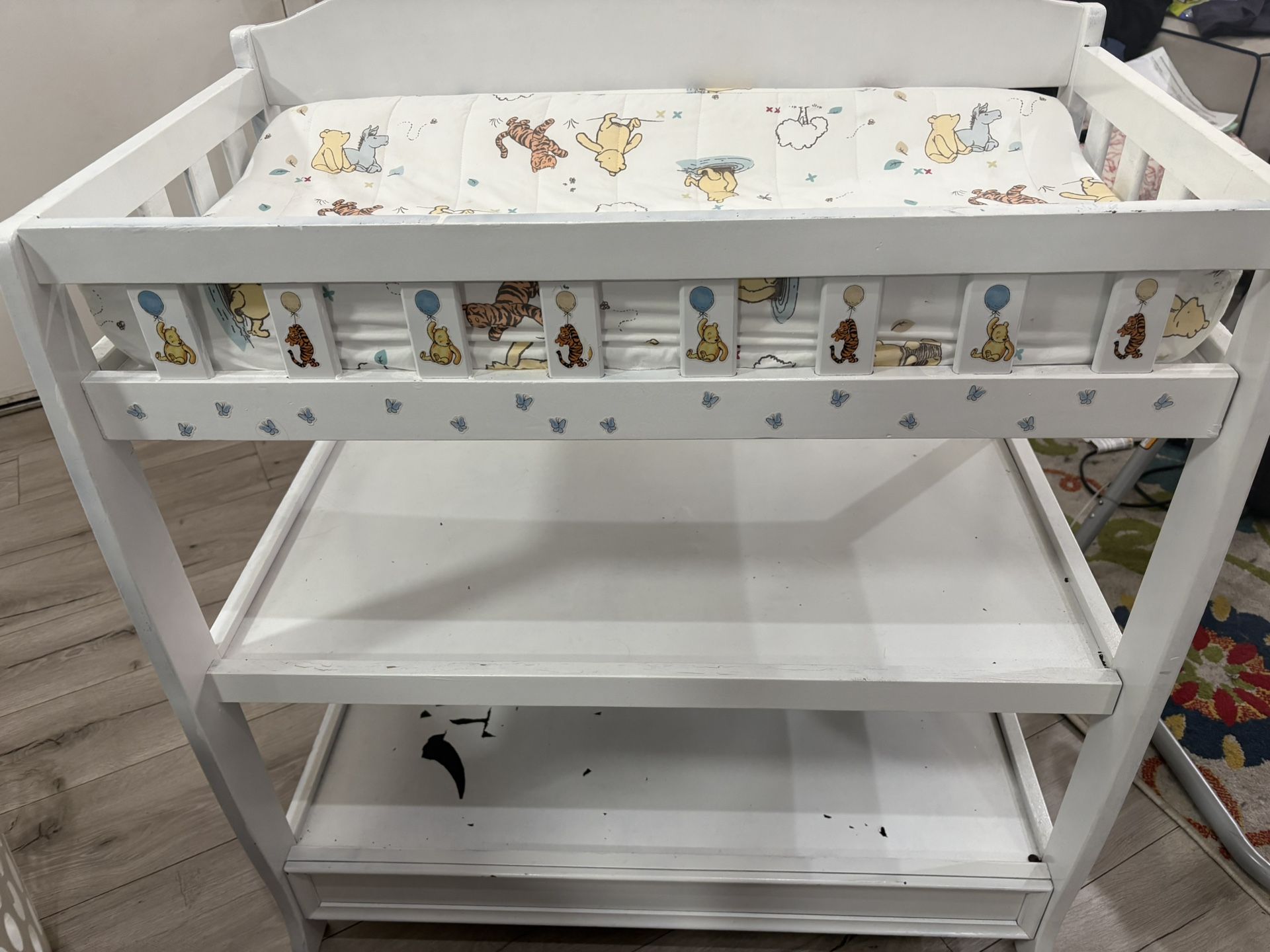 baby changing table!
