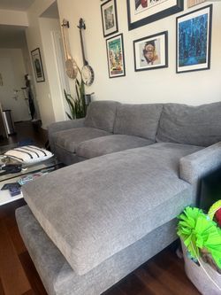 Room & Board Stevens 91” sofa with reversible chase