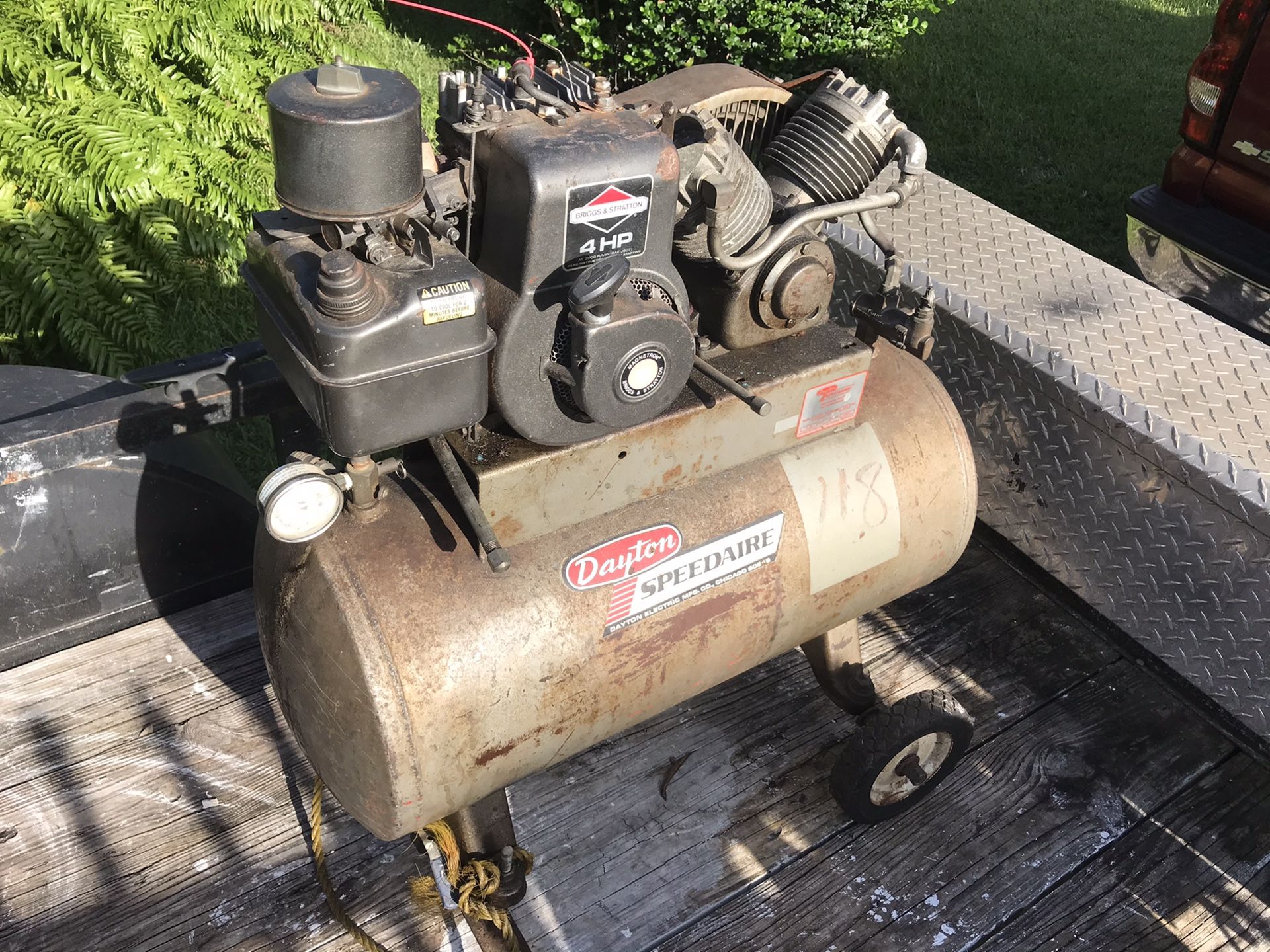 Dayton Gas air compressor