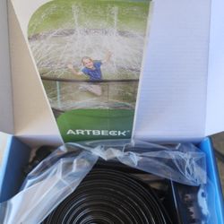 ARTBECK Trampoline Sprinkler, Outdoor Trampoline Water Play Sprinklers for Kids, Fun Water Park Summer Toys Trampoline Accessories