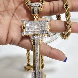 I Deliver I Ship 14k Gold Plated Chain Set