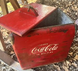 Vintage 1950s Coca-Cola Ice Chest w/ Bottle Opener  
