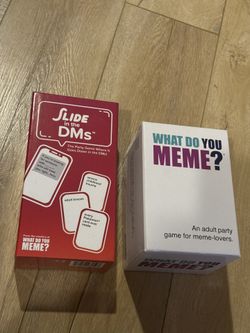 What Do You Meme? & Slide in the DMs Card Games