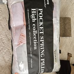 SPRING BED PILLOWS ? NEWEST, BREATHABLE, NECK AND BACK PAIN-RELIEVING SLEEPING PILLOW WITH 40 SEPARATE POCKET