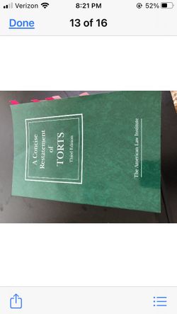 A Concise Restatement Of Torts