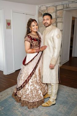 Indian bride and groom attire - Now $600
