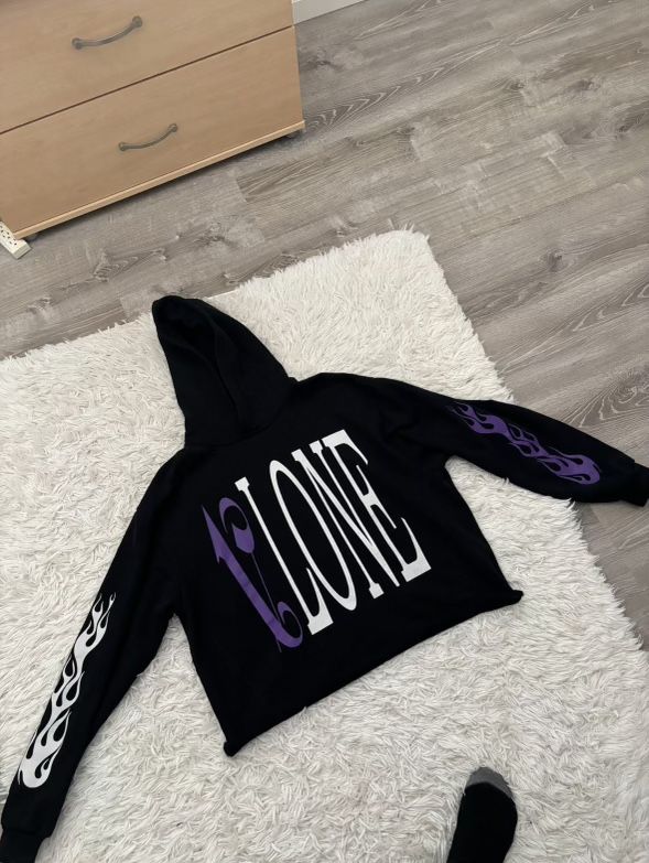 Vlone x palm angels cropped hoodie