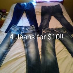 Four Pairs of Jeans For $10!!!!!