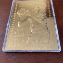 Shaquille O’Neal 23 karat gold trading card