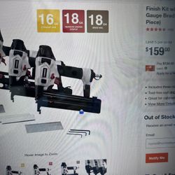 Finish Kit Nailers And Stapler 3 Piece