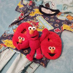 Sesame Street Elmo's Baby Slipers #2 Wiht Elmo's 