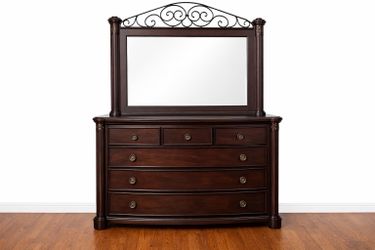 Dresser with mirror