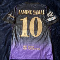 FC Barcelona 26/27 Away Jersey Lamine Yamal #10 Size Small