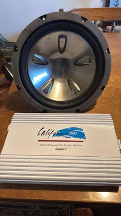 California 2600 and 12 in Pioneer Subwoofer