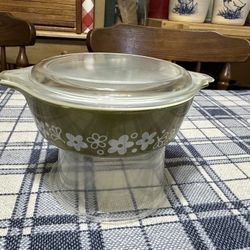 Vintage Pyrex Spring Blossom Casserole With Lid 