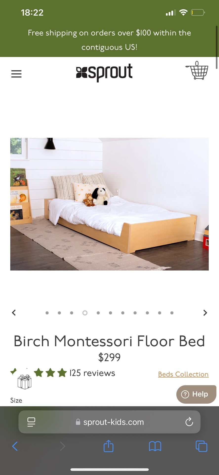Montessori Floor Bed