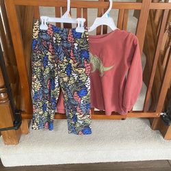Little Boy Pjs Fleece Size 5 