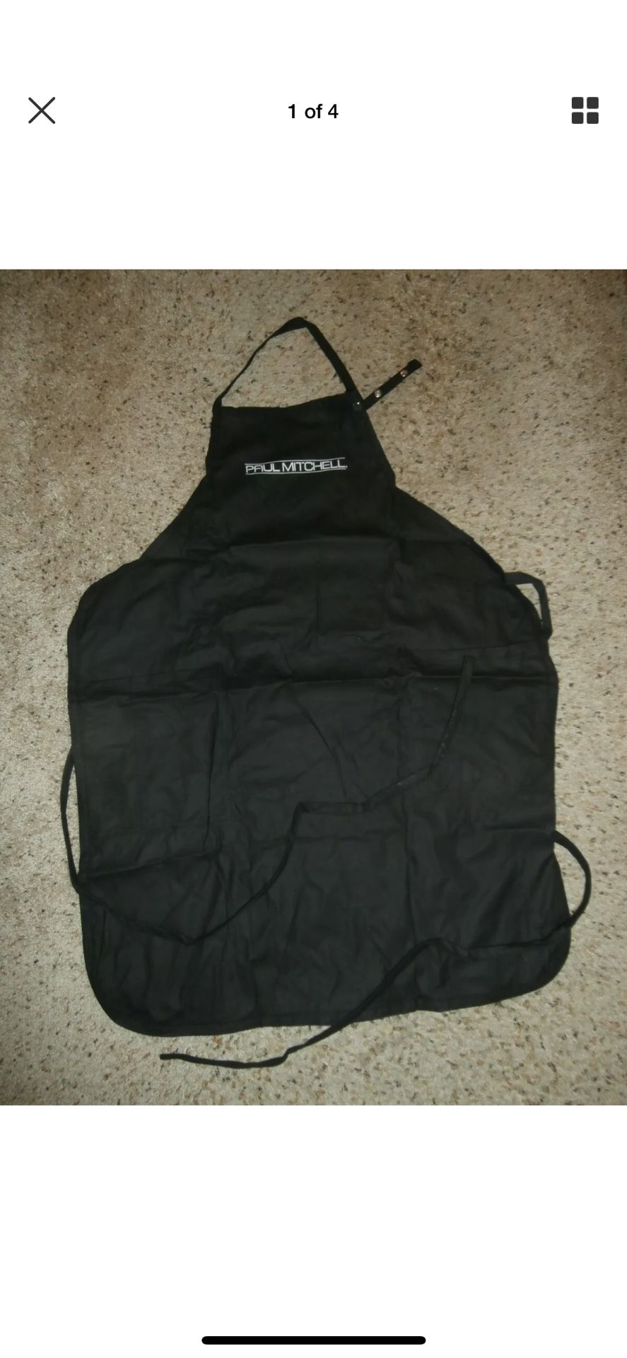 Brand new PAul Mitchell styling hair stylist cosmetology apron with pockets