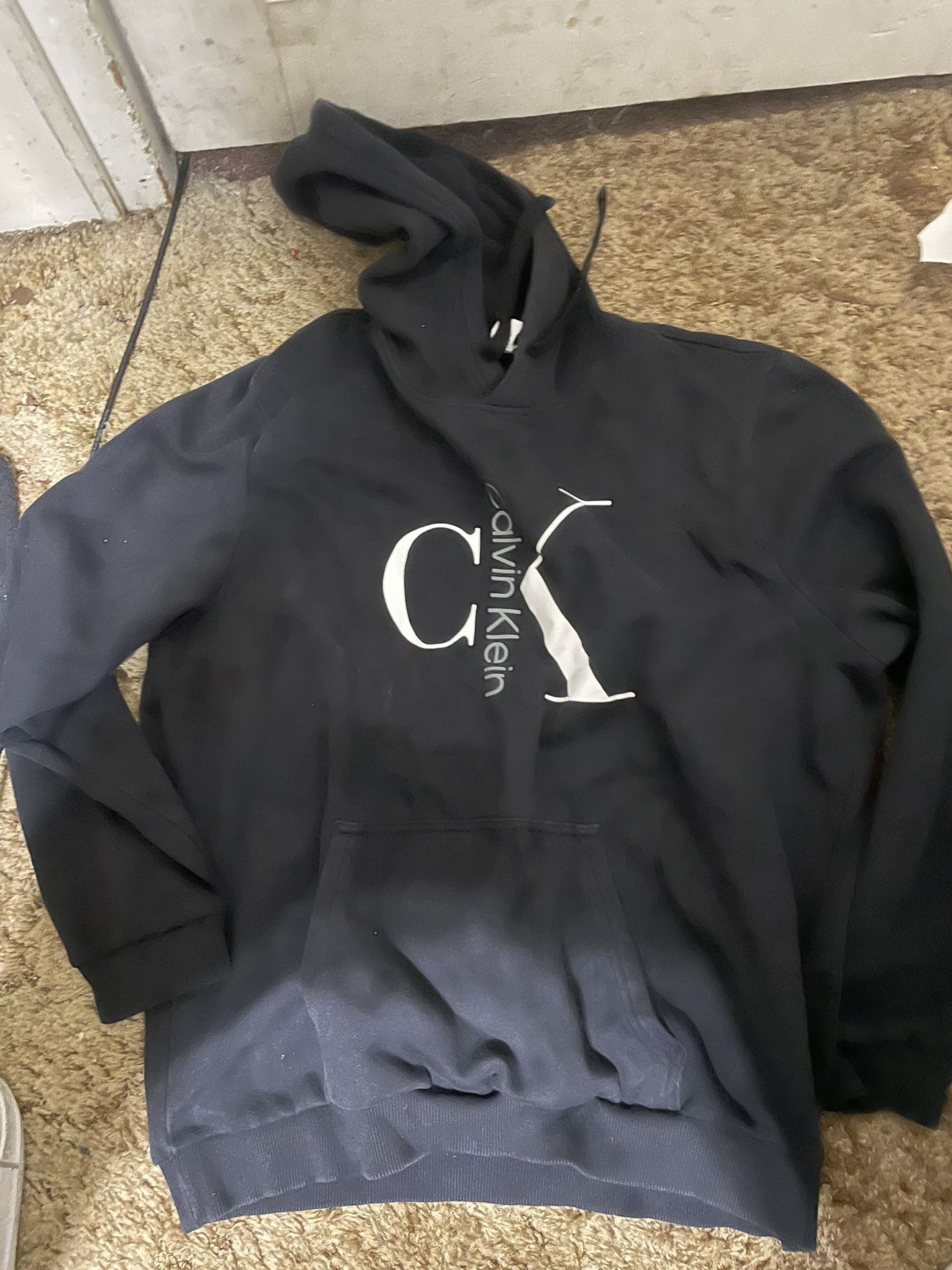 Calvin Klein Men’s Black And Navy Hoodie 