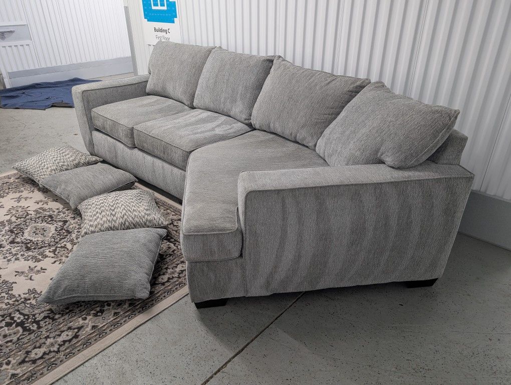 Light Gray Cuddler Sofa Delivery Available 🚚