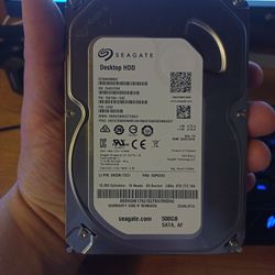 I got two seagate 500 gig desktop hard drives.