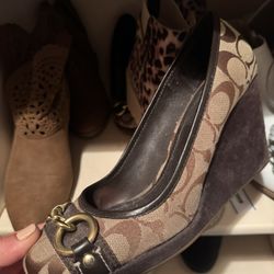 Coach Wedges Sz 8