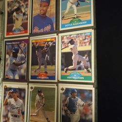 87 Page Book Of Baseball Cards Lot Of Rookies And Good Cards All In Excellent Shape 