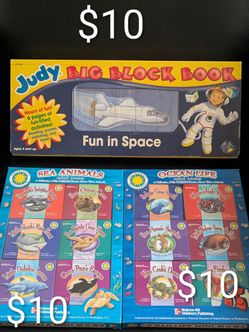 New kids  educational mini books & big block books each pack  $10