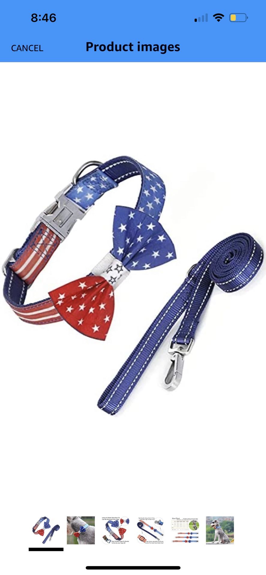 Dog Collar, Reflective Belt Ring, Adjustable Nylon Collar with Quick Release Adjustable Buckle