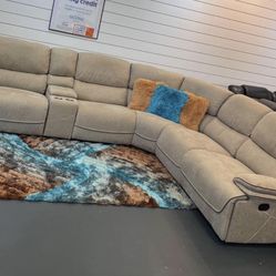 Alejandra Reclining Sectional $1299 Easy Finance