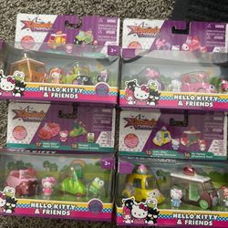 Hello Kitty & Friends Sanrio DAZZLE DASH 4 twin Pack Diecast NIB