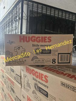 Huggies Size 8 Little Movers 76 Pañales Diapers❗️Nuevos Firm Price