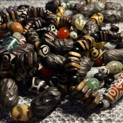 Dzi Bead  And Wood Bracelets, Price For 1pc